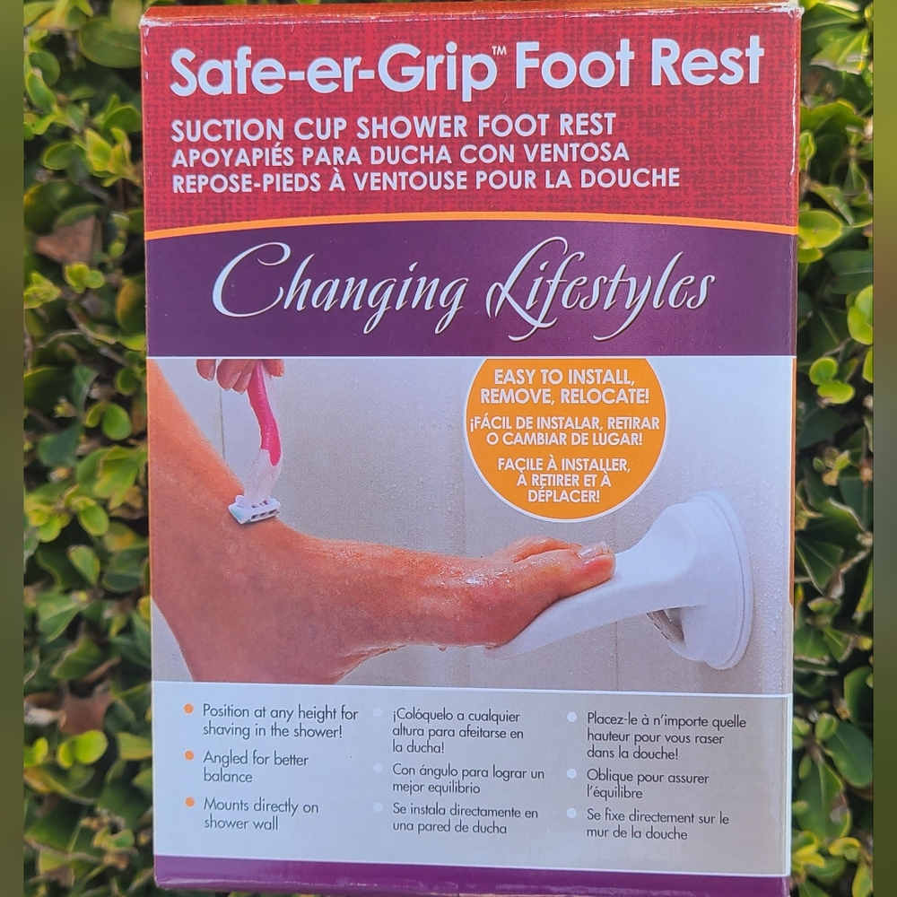 Shower Foot Rest / MHI Safe-er-Grip Foot Rest